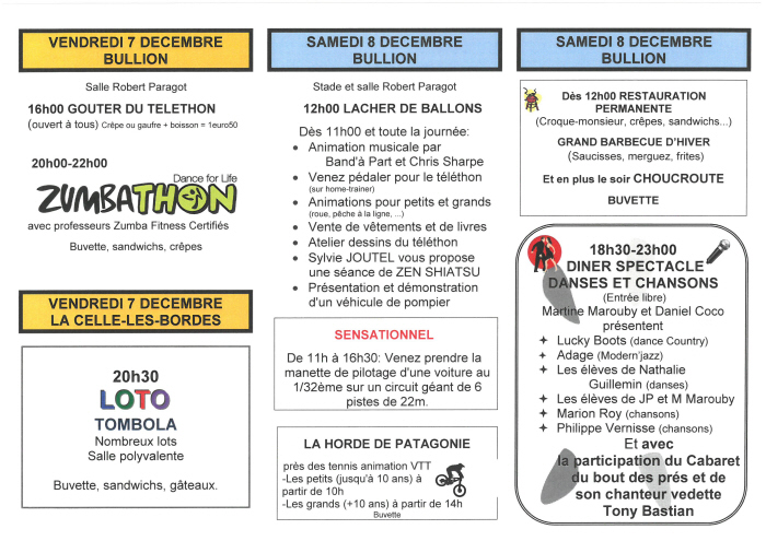 Téléthon 2018 LOTO Téléthon 2018 LOTO