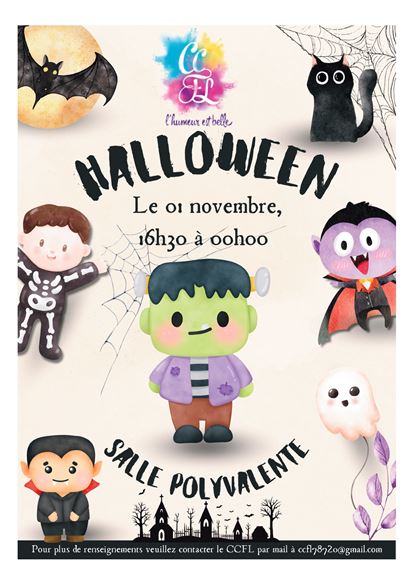 CCFL Halloween  01 11 2025 affiche CCFL Halloween  01 11 2025 affiche